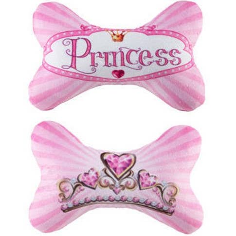 HIP DOGGIE PRINCESS BONE TOY for wholesale by Barker's Bowtique