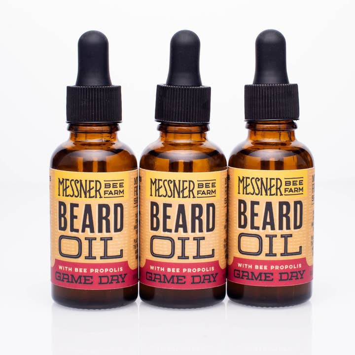 Aceite para barba, para el día del juego, hecho con cera de abejas y propóleo para venta al por mayor de Messner Bee Farm