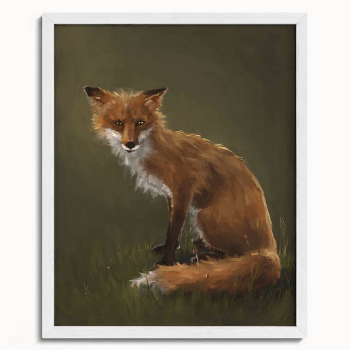 The Ugly Cat Studio - Wholesale Art Print - Forest Fox Oil Painting rt Print17