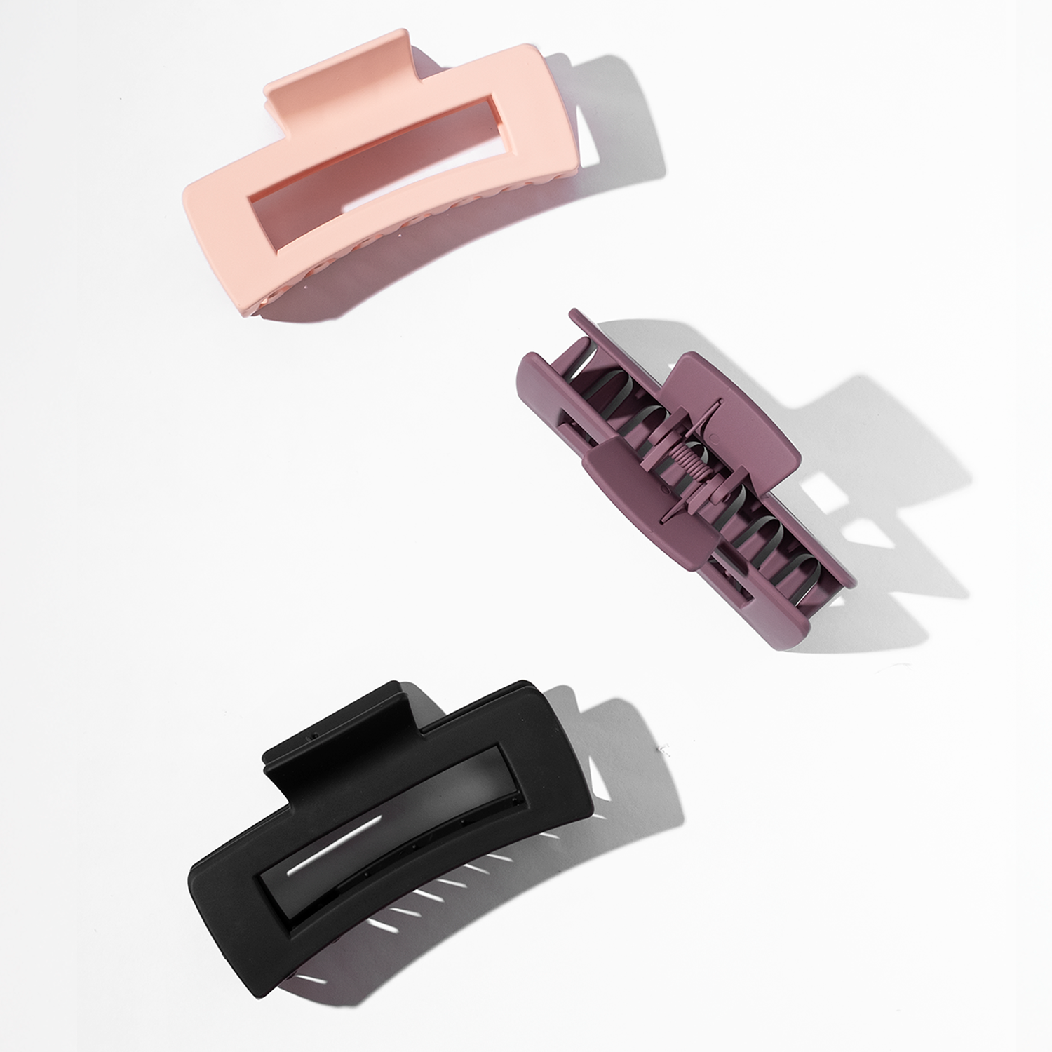 Ellie Rose - Wholesale Hair Clip - Women's - Berry Luxe Claw Clips, Set of 33