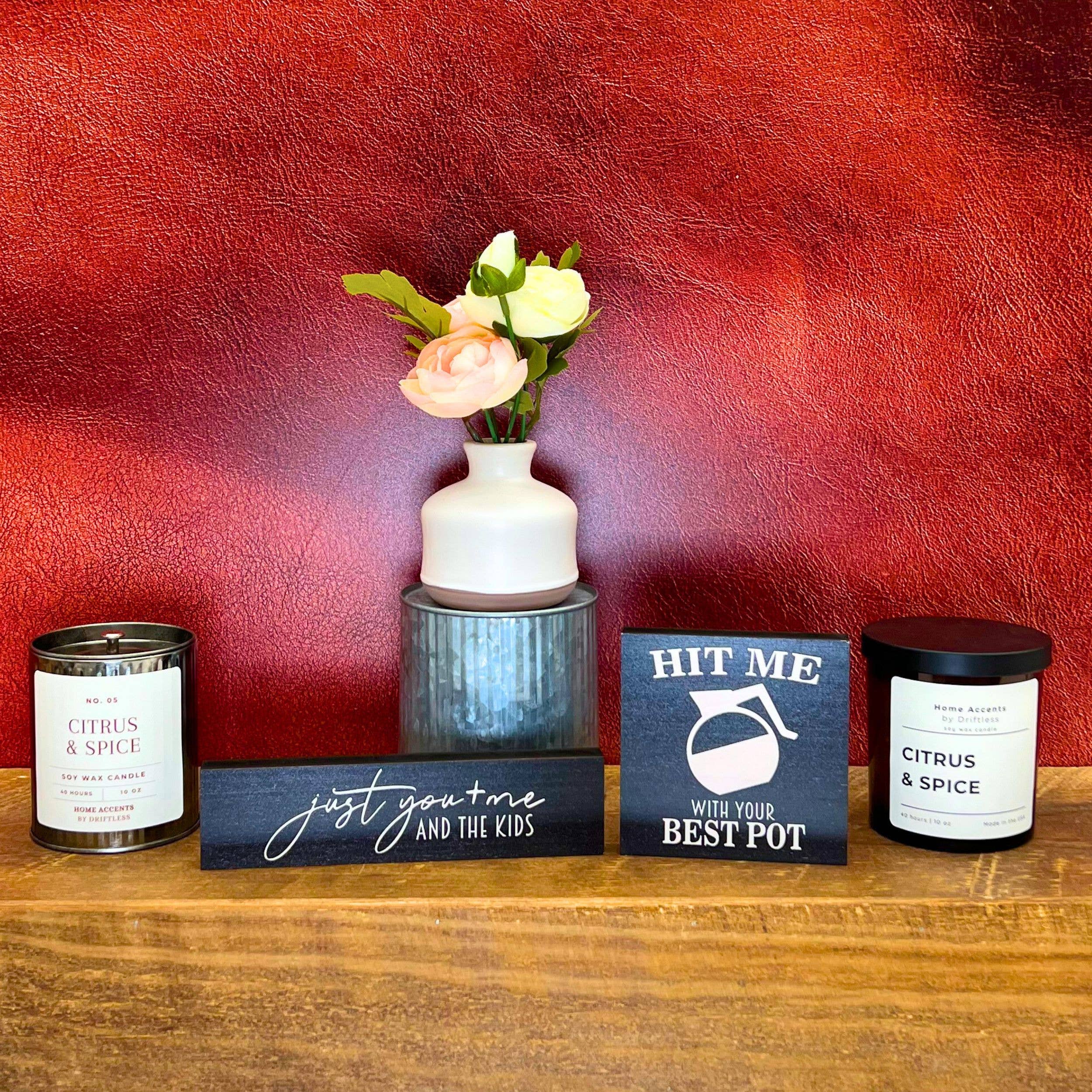 Home Accents By Driftless - Vente Bougie en bocal - Bougie de vacances agrumes et épices - Bougies de décoration intérieure en gros1