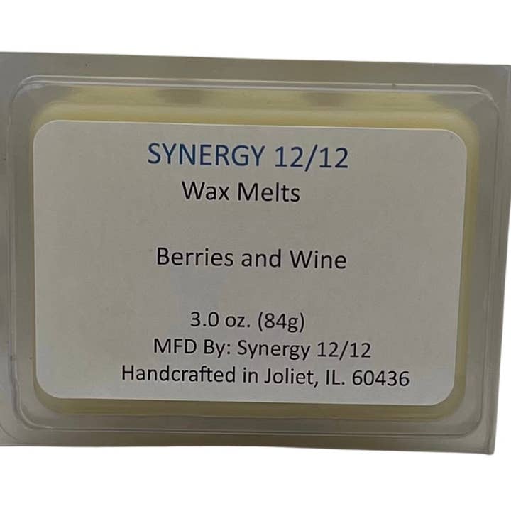 Wax Melt (Natural) Nt. Wt. 3.0 oz (84g) Berries and Wine for wholesale by Synergy 12/12
