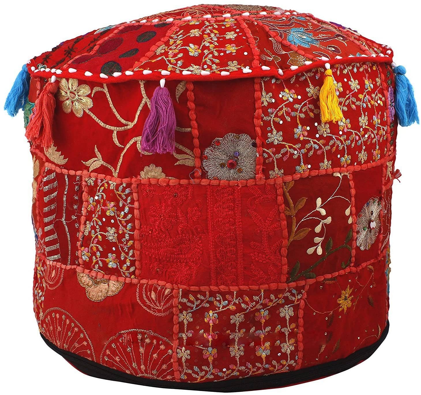 Aakriti Inc. - Wholesale Pouf - Aakriti Gallery Indian Pouf Footstool Ethnic Pouf Cover39