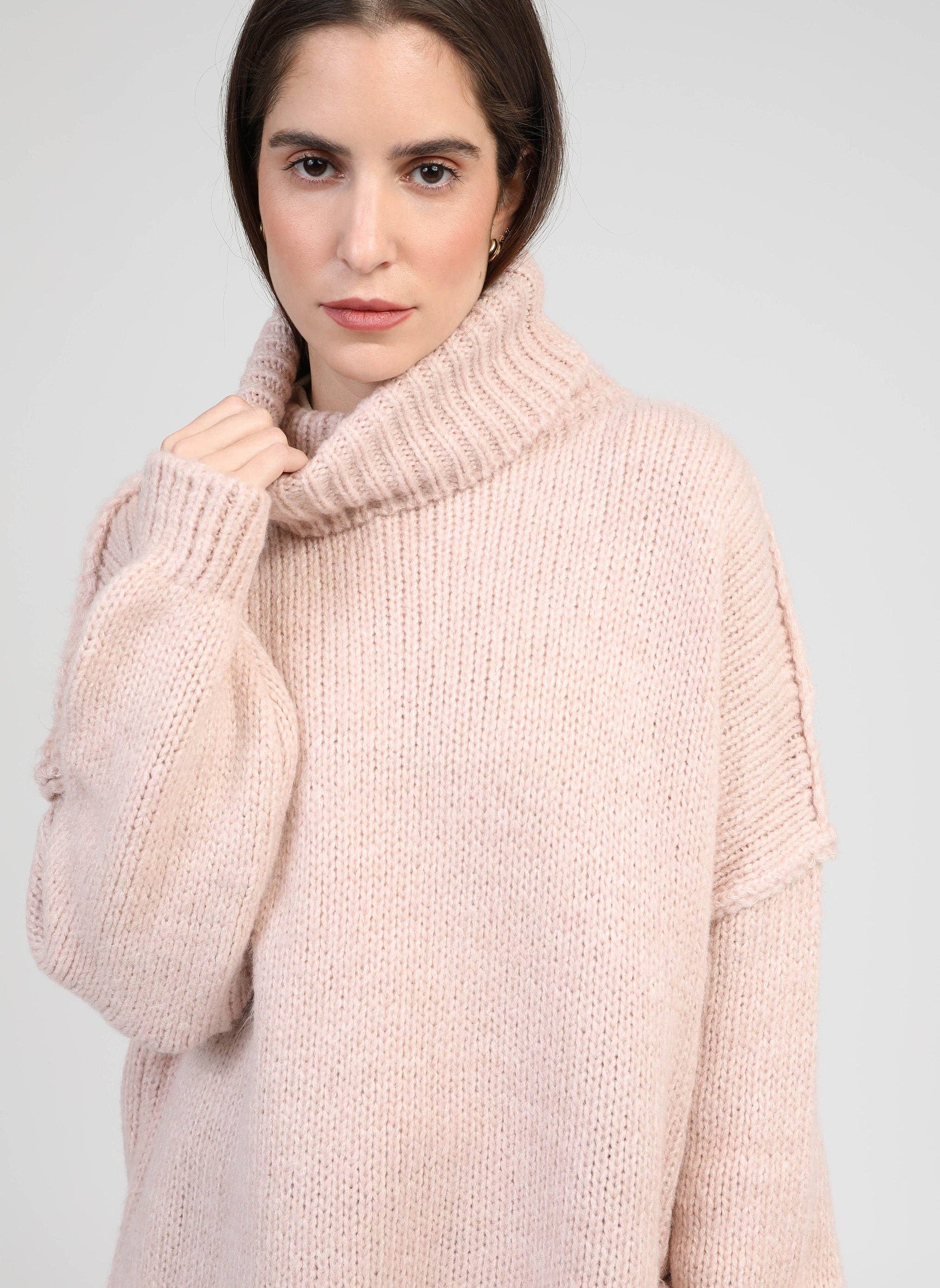 An'ge - Wholesale Knit Sweater - Women's - PULL LEJOKO powder1