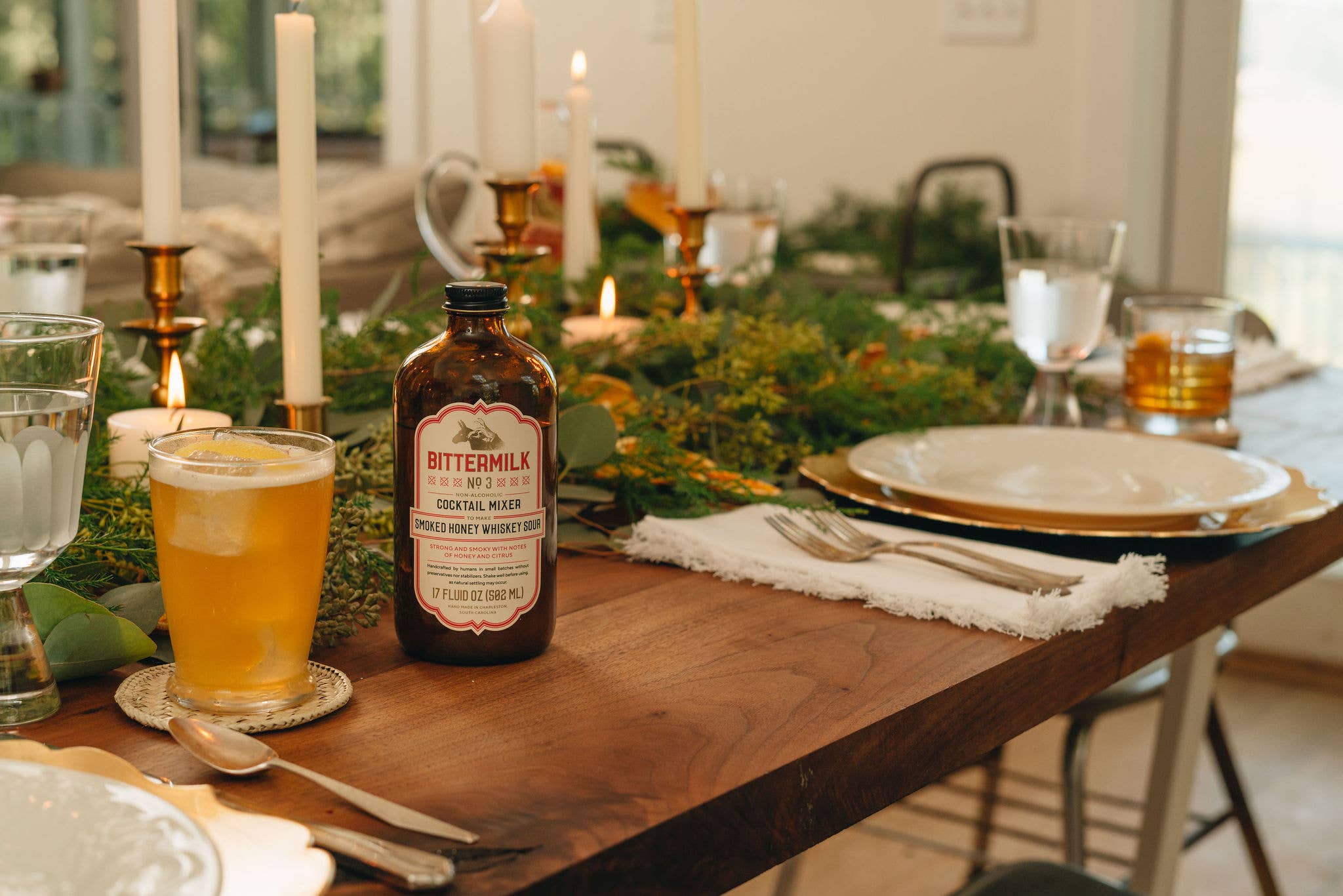 Bittermilk Bottling Co. - Wholesale Cocktail Mix/Syrup - Bittermilk No.3 - Smoked Honey Whiskey Sour5