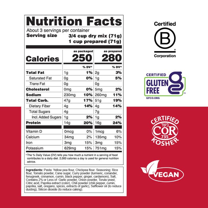 Chickapea - Wholesale Pasta - One Pot Tomato Curry (6 pack)2