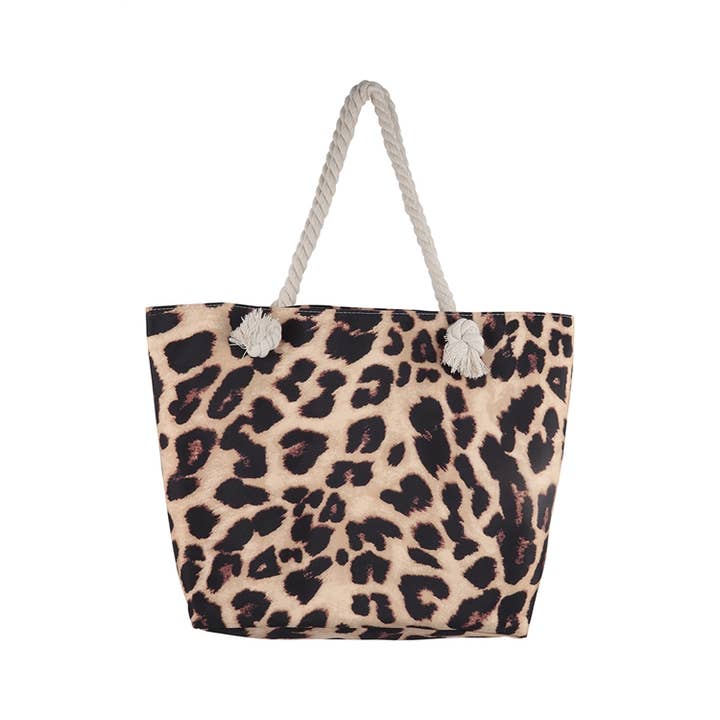 MYS Wholesale Inc - Wholesale Tote Bag - Women's - Animal Print Leopard Summer Fashion Tote Bag