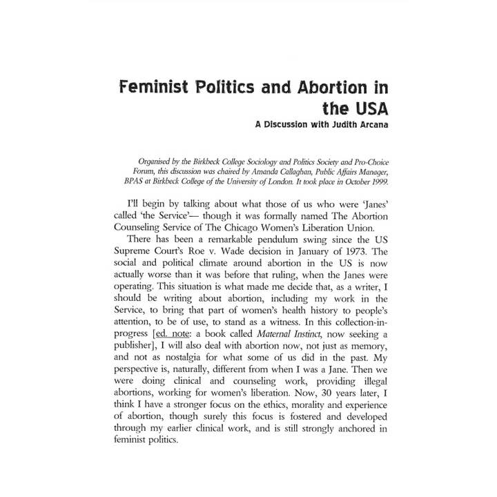 Microcosm Publishing & Distribution - Wholesale Social Sciences - Jane: Legendary Story of Underground Abortion Service (Zine)5