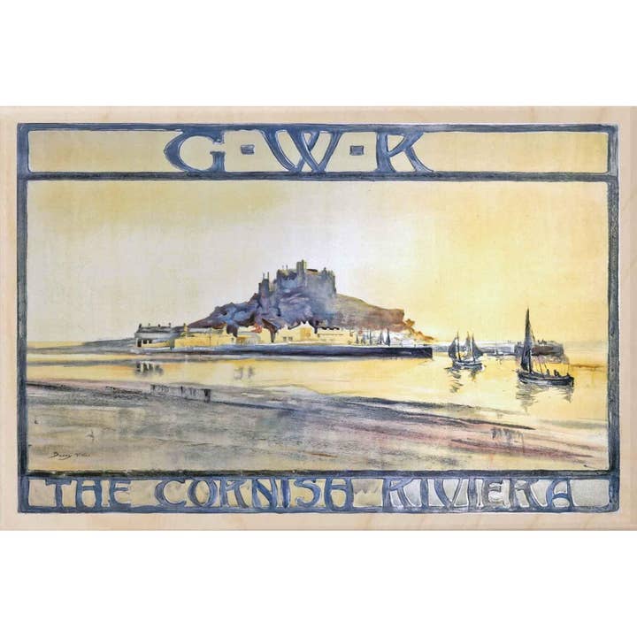 THE WOODEN POSTCARD COMPANY - Wholesale Postcard - CORNWALL ST MICHAEL'S MOUNT sustainable wood postcard UK