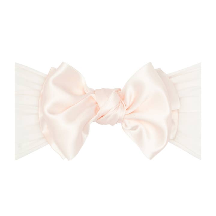Baby Bling Bows - Wholesale Hair bow – Baby - Baby Bling® Satin FAB® soft nylon headband with satin bow3