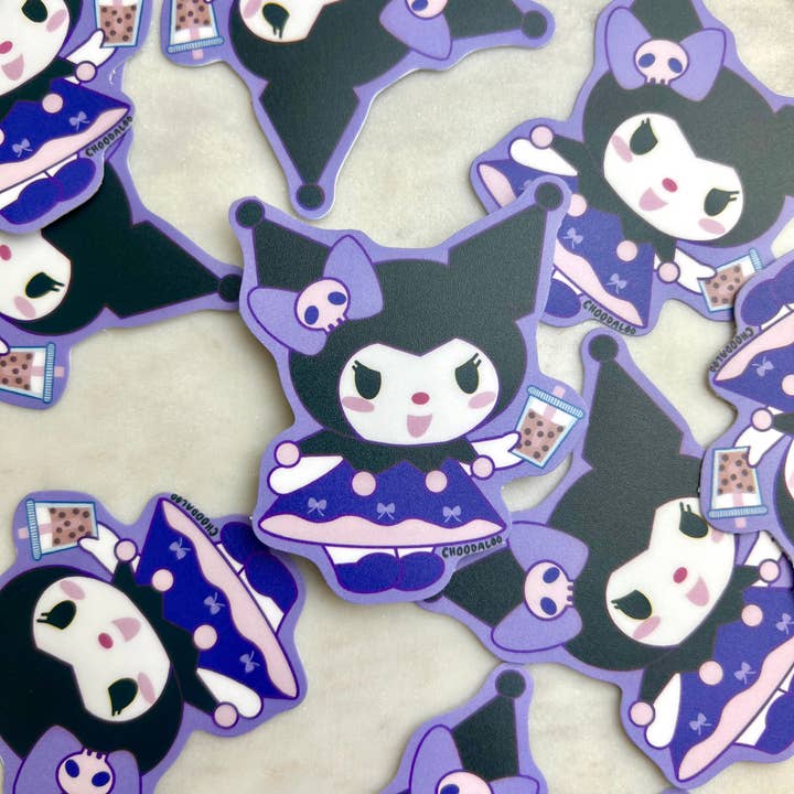Choodaloo - Wholesale Sticker - Kuromi Boba Sticker - Kuromi Sticker