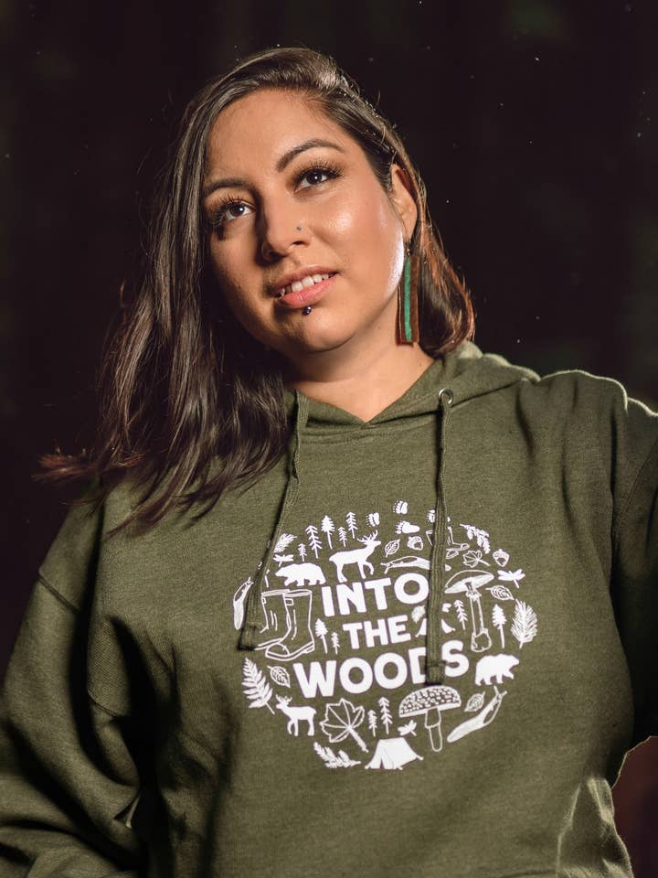 Into The Woods Unisex Lightweight Hoodie for wholesale by Woodlands