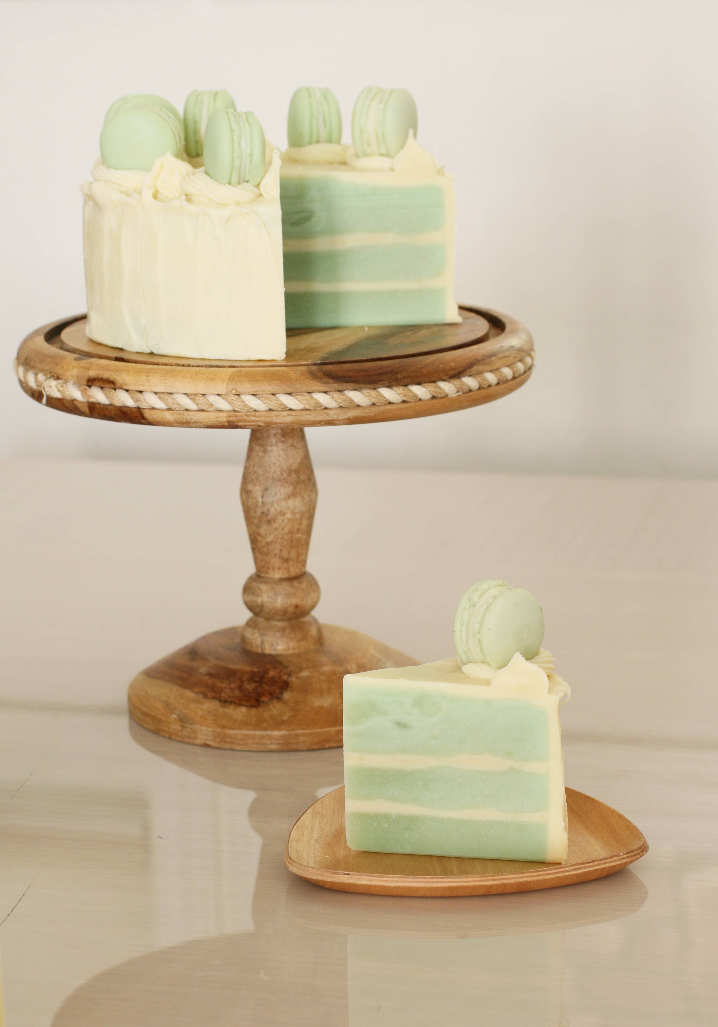 One Leaf Soap - Wholesale Bar Soap - Macaroon Soap Cake (Green Tea)2