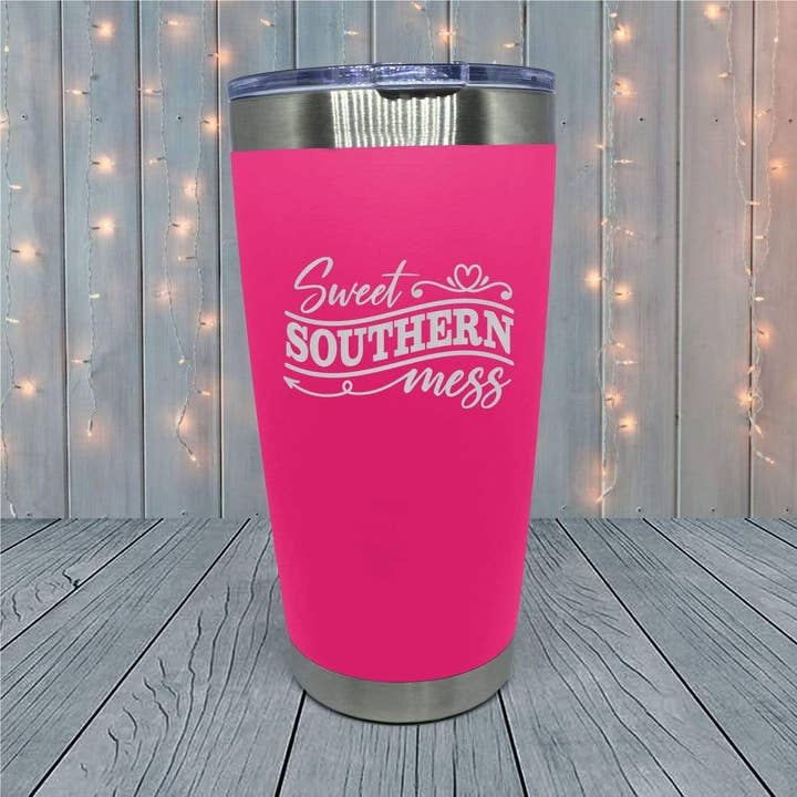 21 Threads - Wholesale Insulated Mug/Tumbler - Sweet Southern Mess Laser Engraved Tumblers