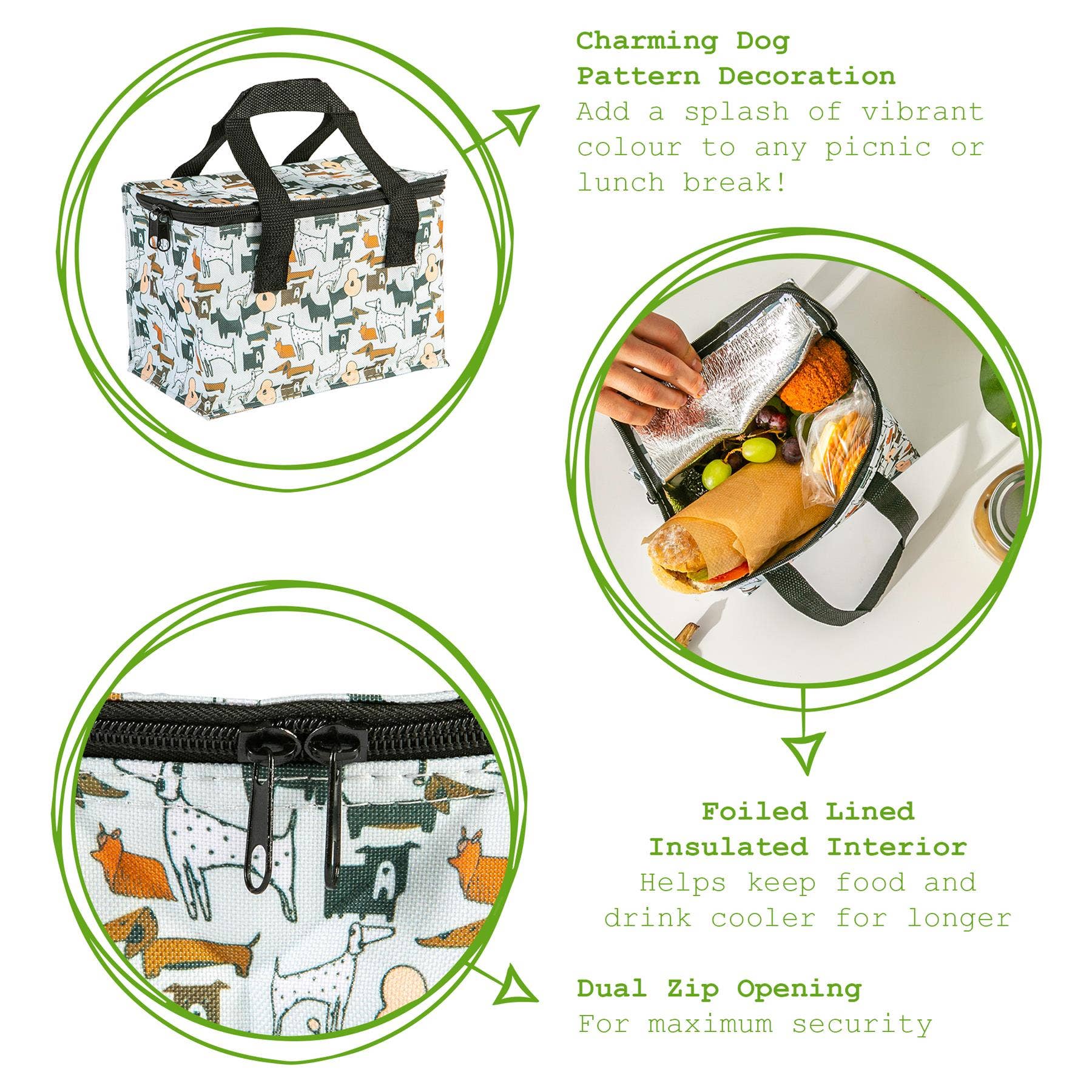 Rinkit Ltd – wholesale Lunch bag/box – Nicola Spring Insulated Lunch Bag - Posh Pooch3