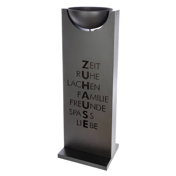 black Flat bowl stand, rectangular at home, h.115 cm for wholesale on Faire