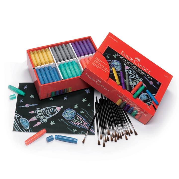 Metallic Gel Stick School Pack for wholesale by Faber-Castell / Creativity for Kids