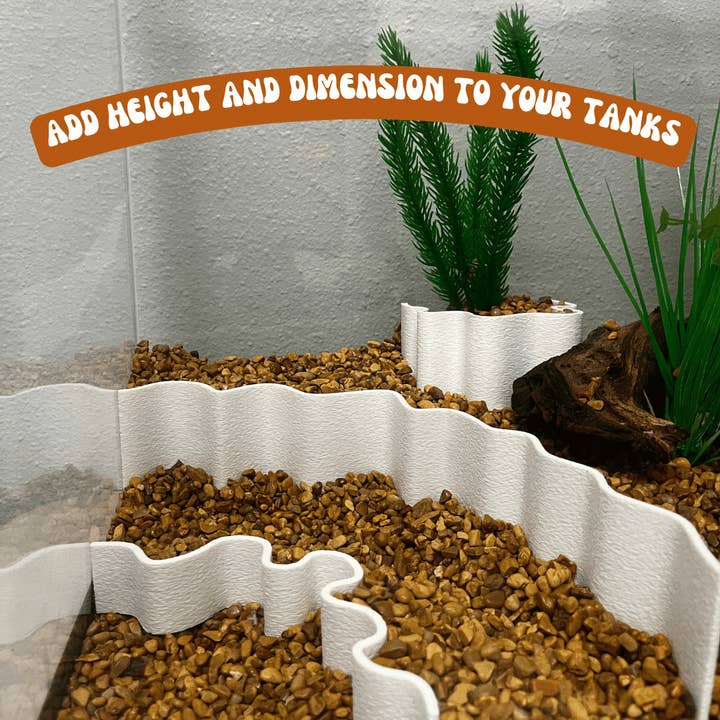 Chatelet - Wholesale Pet Toy - Not Cat/Dog - Aquarium or Terrarium Substrate Cliffs Combo Pack | Separate Substrate Layers in Aquariums or Terrariums to Create Cliffs & Depth5