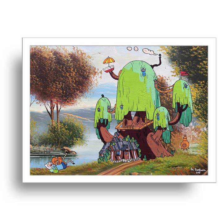 Stampa pittorica Adventure Time Tree House in edizione limitata di per la vendita all'ingrosso da parte di La Barbuda - No U.S. custom fees