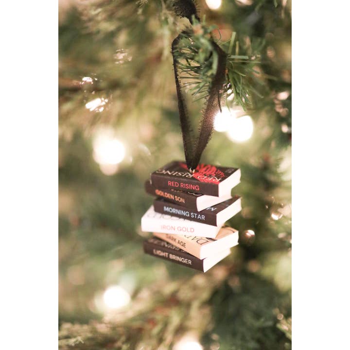 The Sticker Shop - Wholesale Ornament - Pierce Brown Mini Book Stack Ornament3