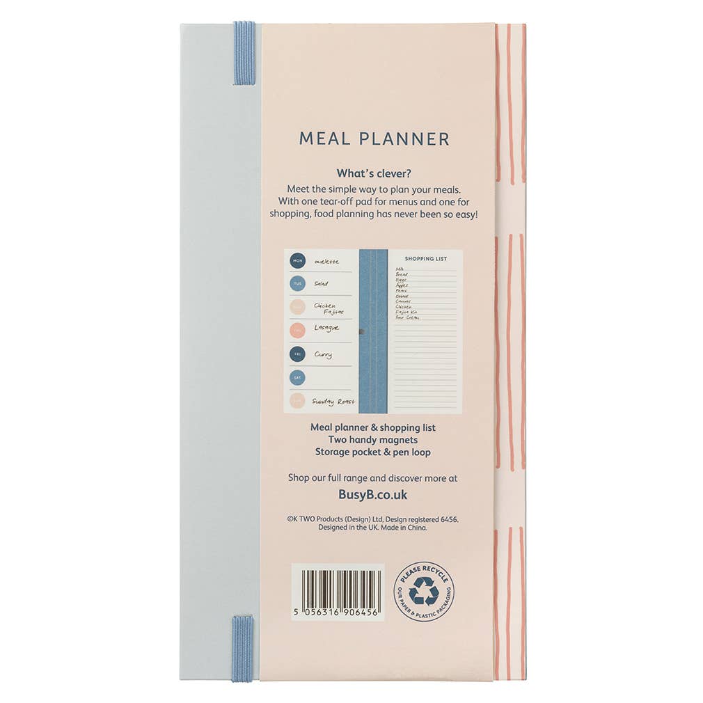 Busy B – wholesale Planner – Meal Planner & Tear Off Shopping List Organiser - Stripe6