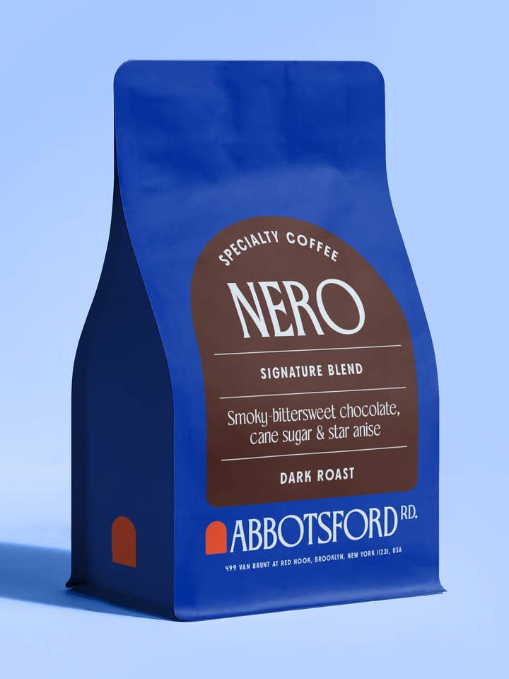 Nero Dark Roast Coffee Beans with Bittersweet Chocolate for wholesale by Abbotsford Road Coffee Specialists Inc