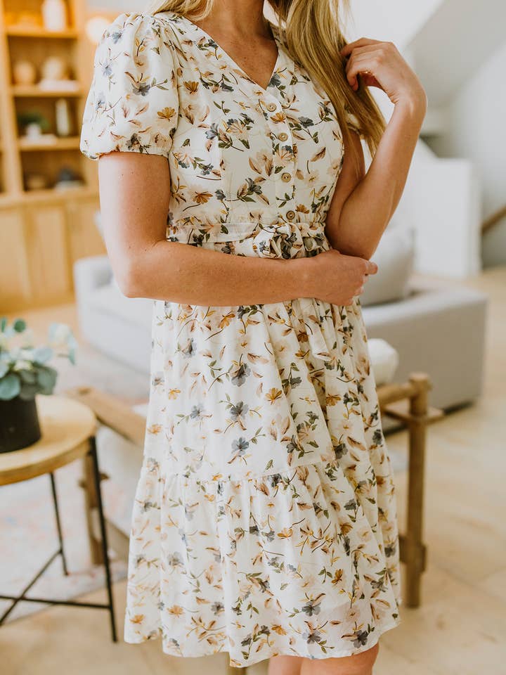 Cora Floral Dress for wholesale by Blush Lane