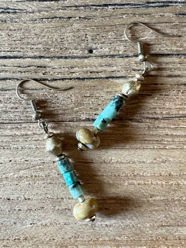 Beck Earrings for wholesale by Funky Trunk Vintage Designs