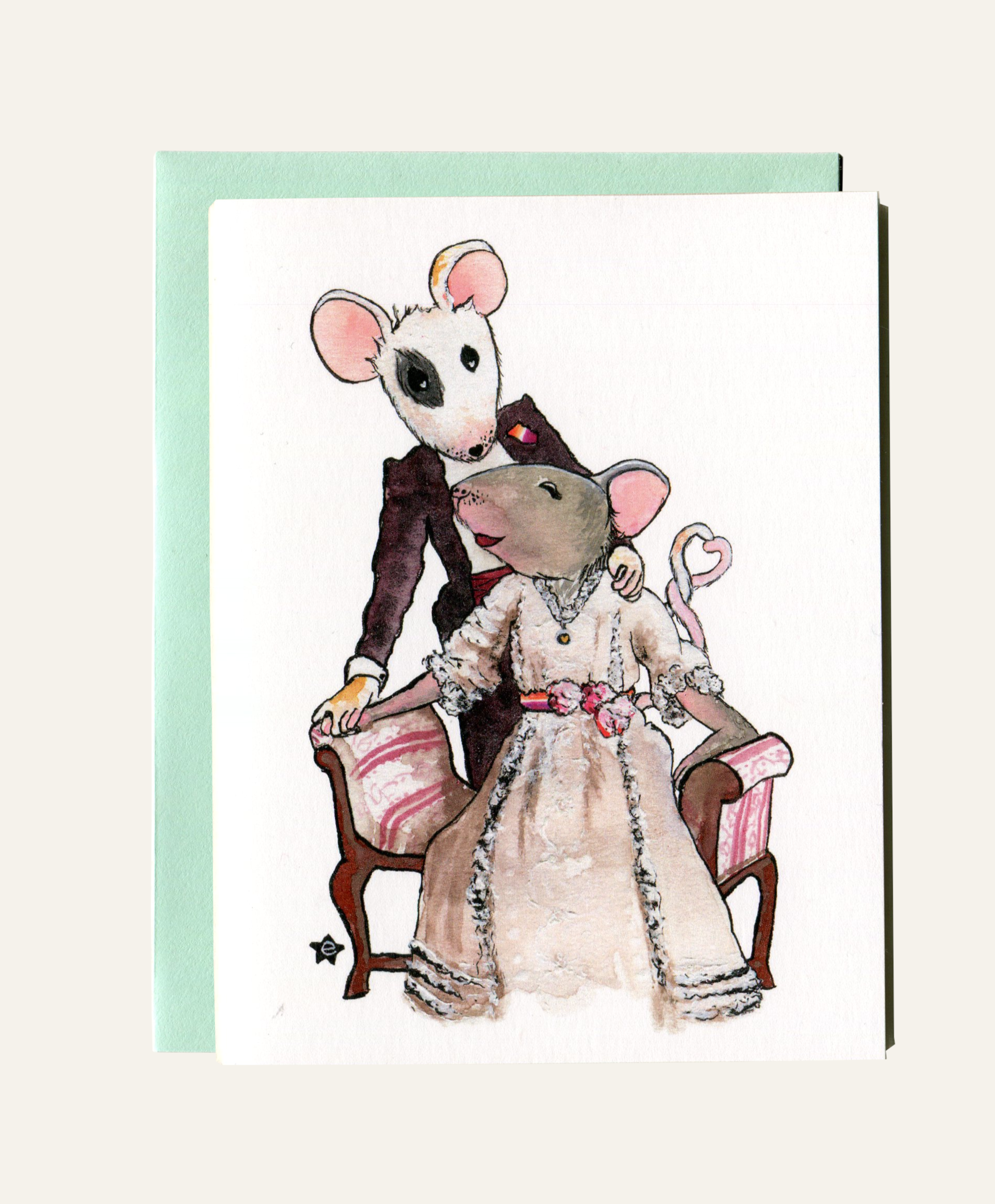 Darling Illustrations - Wholesale Love Card - You're Better Than Cheese - Mouse Notecard3