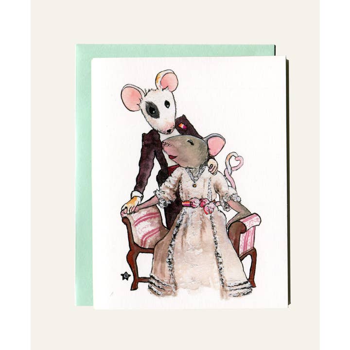 Darling Illustrations - Wholesale Love Card - You're Better Than Cheese - Mouse Notecard3