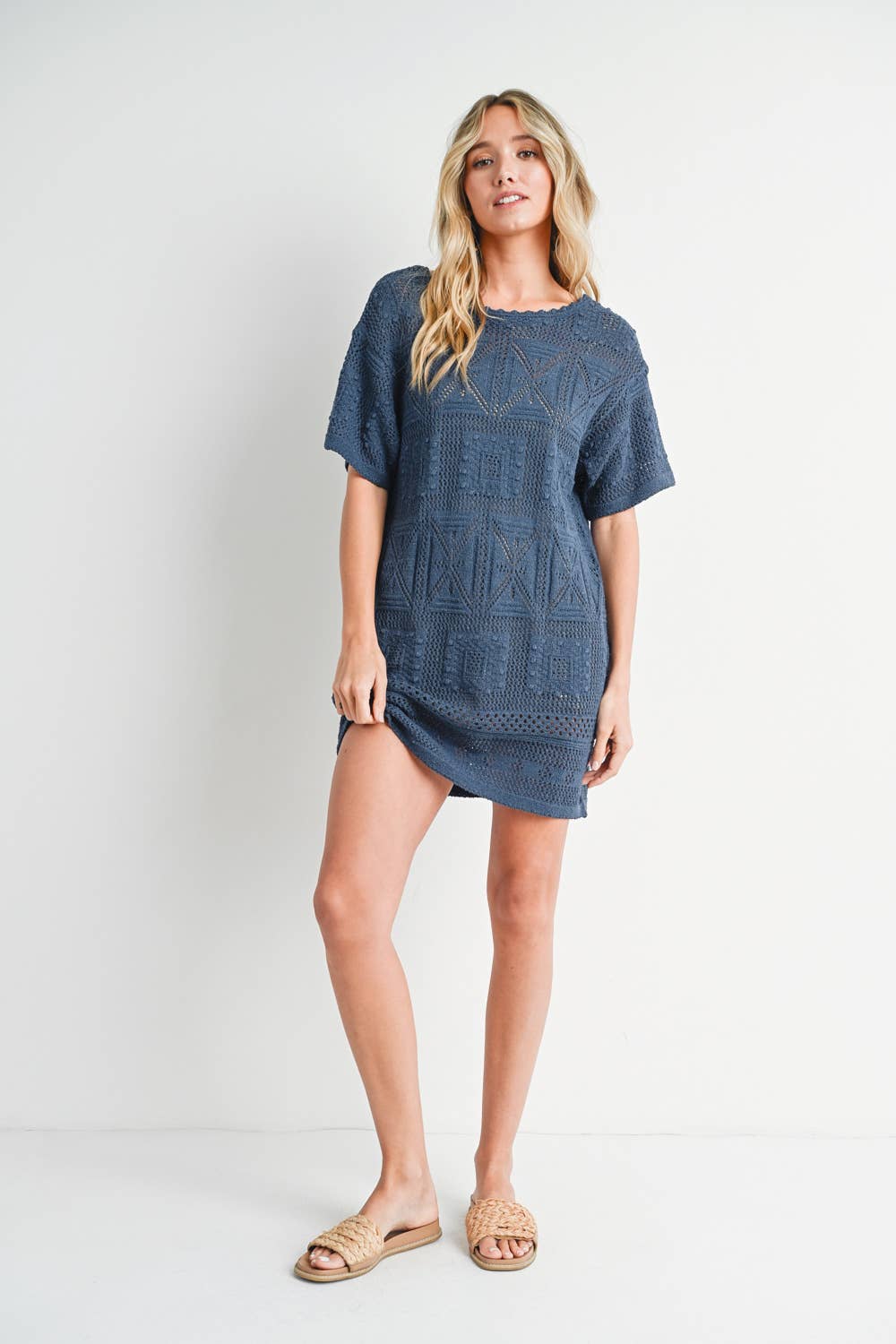 Bluivy - Vente Robe – femme - ROBE DROITE EN TRICOT AZTÈQUE17