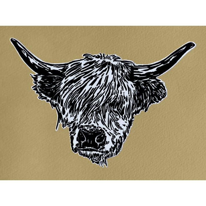 Dolly (Hochlandrind) Kunstdruck für den Großhandel von PrintsOnTheTrail