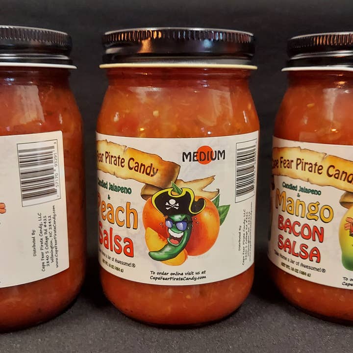 Cape Fear Pirate Candy, LLC - Wholesale Salsa - New! Fruit Salsa Sampler2