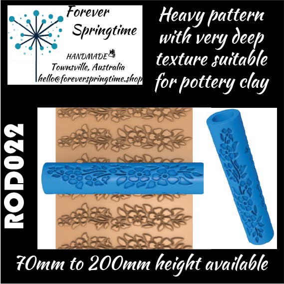 Textured roller ROD022: Art, Baking, Craft for wholesale by Forever Springtime