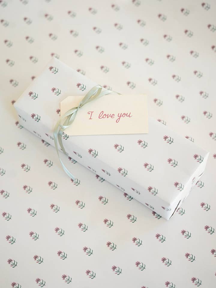 'Spring Bloom' wrapping paper roll for wholesale by Parcel Paper