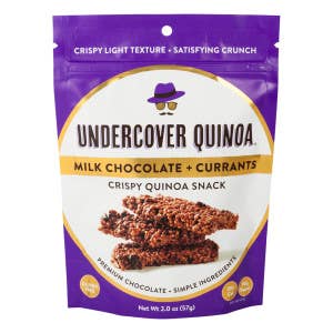 L&F Universal Goods – wholesale Chocolate-covered sweets – Undercover Quinoa Milk Chocolate + Currants 12/2OZ