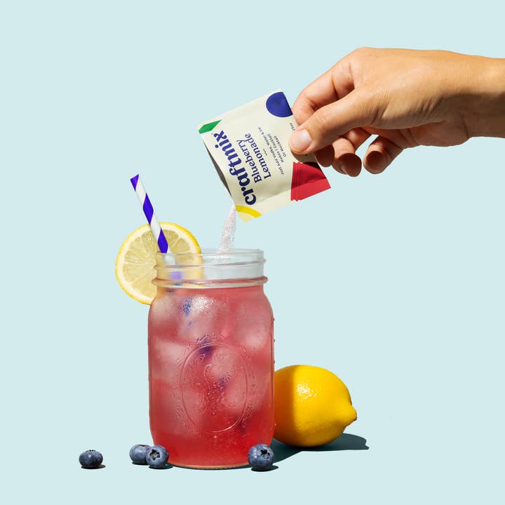 Craftmix - Wholesale Cocktail Mix/Syrup - Blueberry Lemonade & Cocktail Mixer - 6 Servings Multipack
1