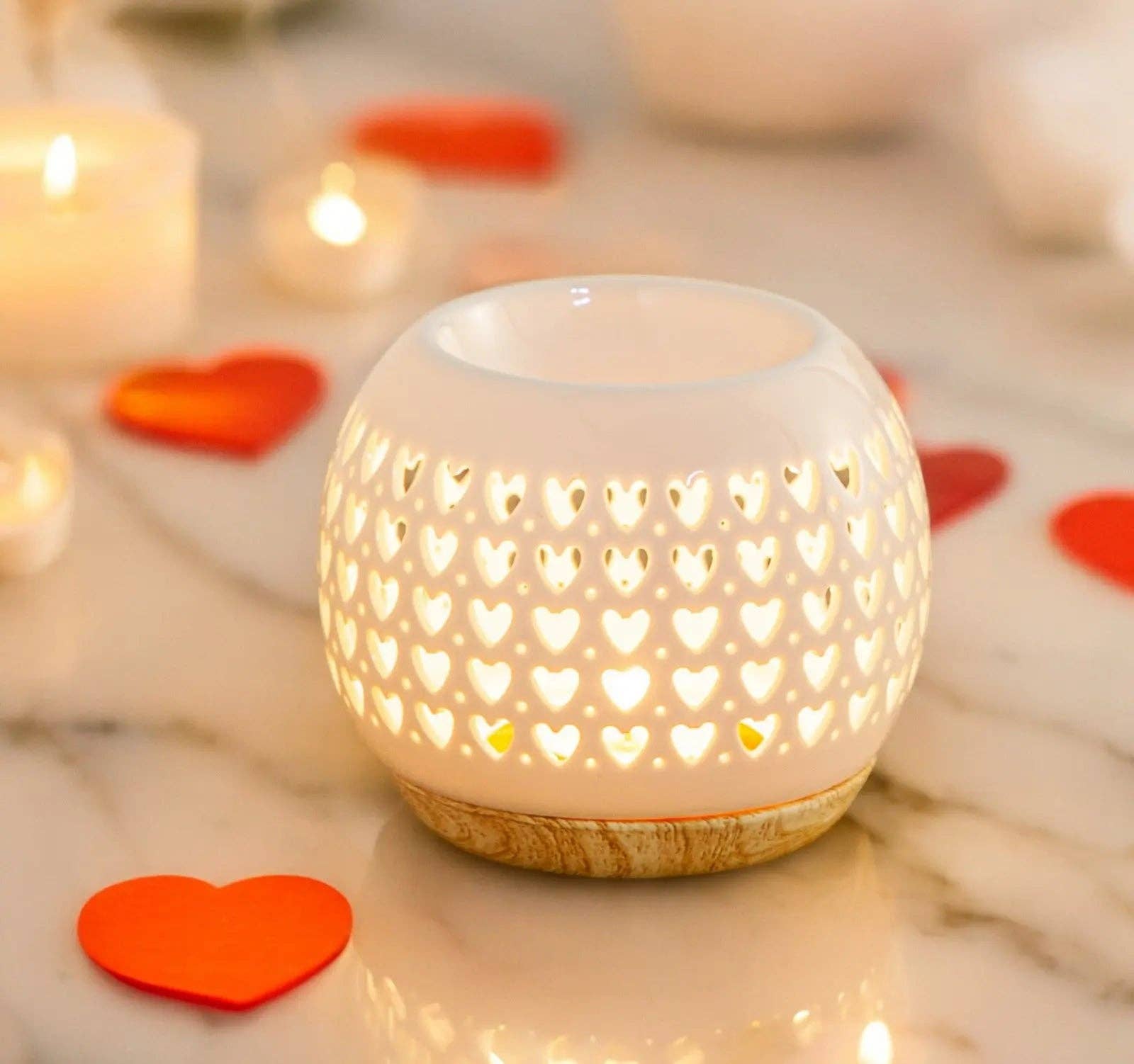 CocoBen's - Wholesale Fragrance Warmer - Scented oil burner - Heart0