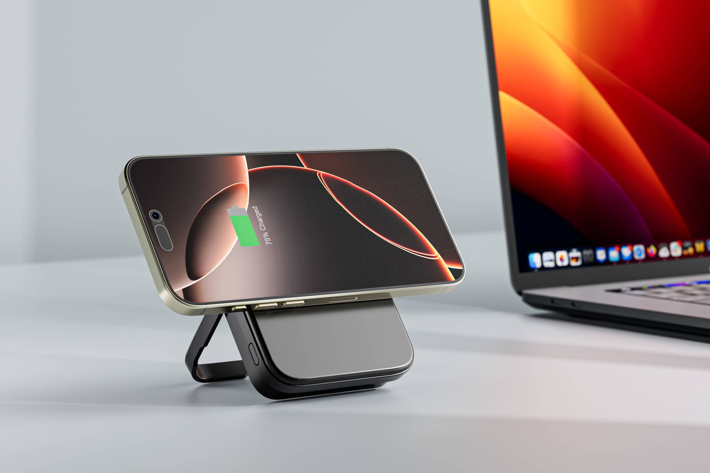 LAX Gadgets - Wholesale Portable Charger - MagSafe 10000mAh Power Bank with Kickstand- Retail Packaging4