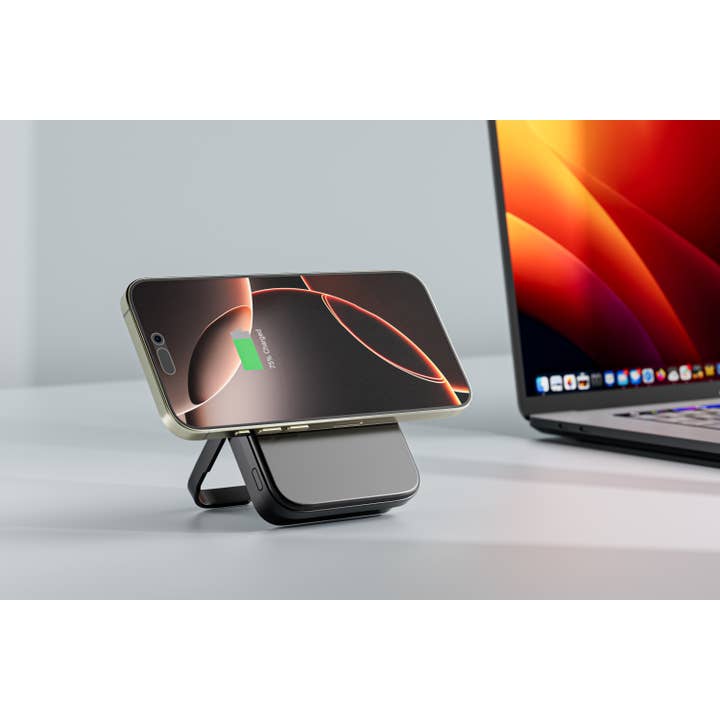 LAX Gadgets - Wholesale Portable Charger - MagSafe 10000mAh Power Bank with Kickstand- Retail Packaging4