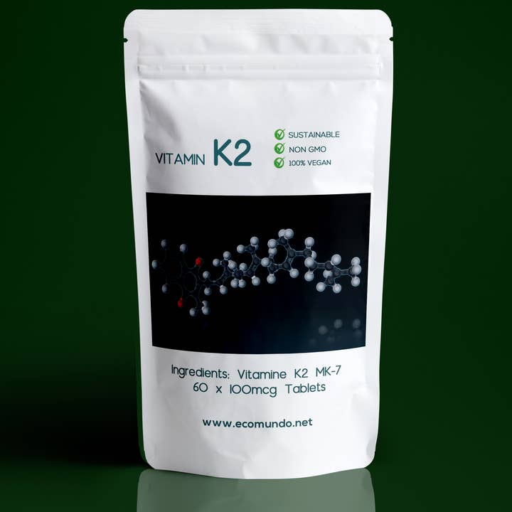 SuperFoodISM - Wholesale Oral Supplement/Vitamin - Vegan Vitamin K2 - 60 x 1000mcg Tablets