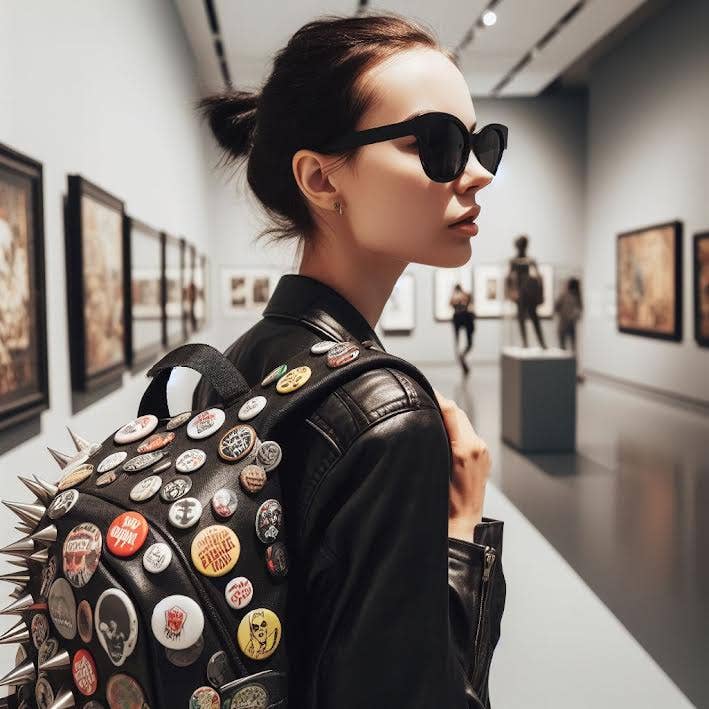 Pinbax Express – Alfinete/botão de lapela por atacado – Salvador Dali x 8 1" Polegadas (25mm) pinos pintura museu2