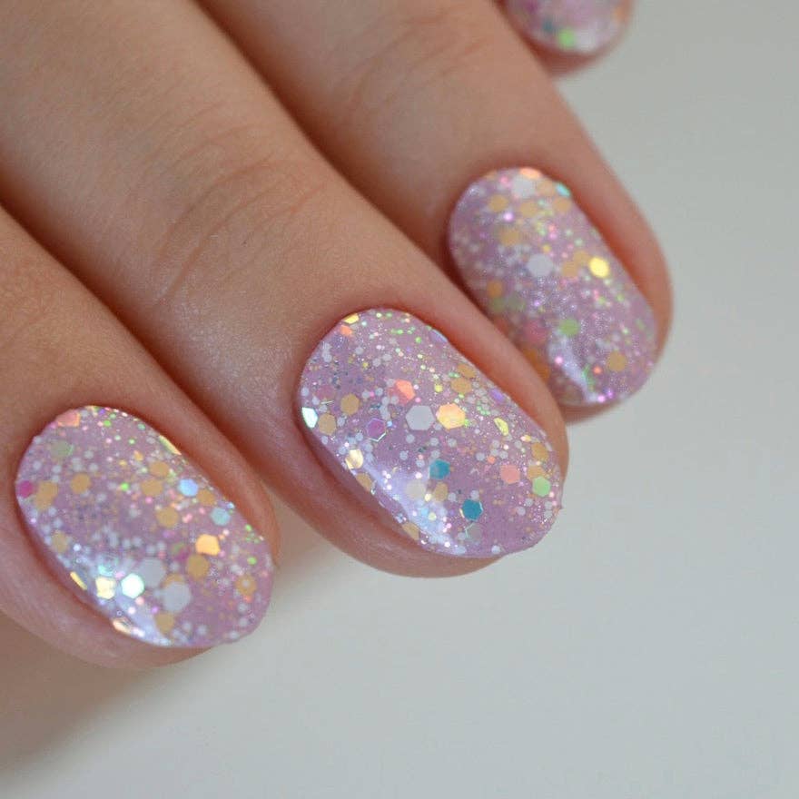 Pink Rhubarb Super Jellies DIY Semi Cured Gel Nail Wraps for wholesale on Faire9