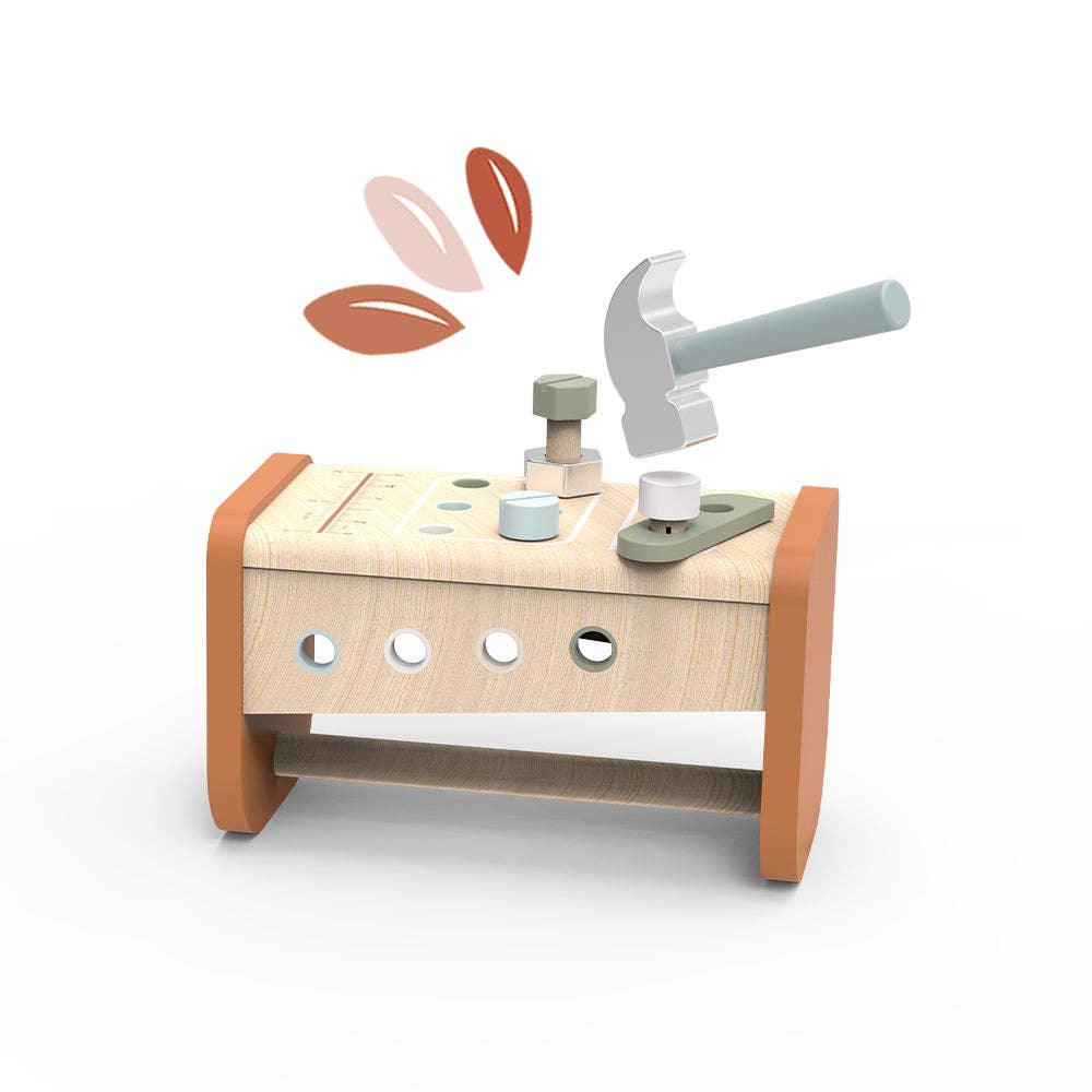 Speedy Monkey - Vente Jouet en bois – enfant - Boîte à outils - Établi (2 en 1)2