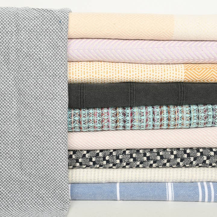 Wedding Gift, Organic Cotton Tea Towels, Set of 10 for wholesale by Organic Turkish Towels