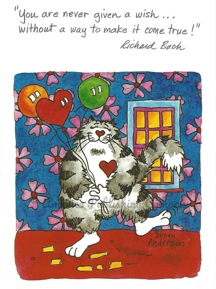 FeLines födelsedag - Richard Bach 'Aldrig gett en önskan...' för wholesale av FeLines