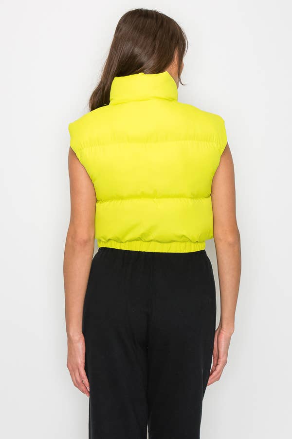 ANWND - Wholesale Jas - Dames - 2458 - Gewatteerd heupvest met hoge kraag6