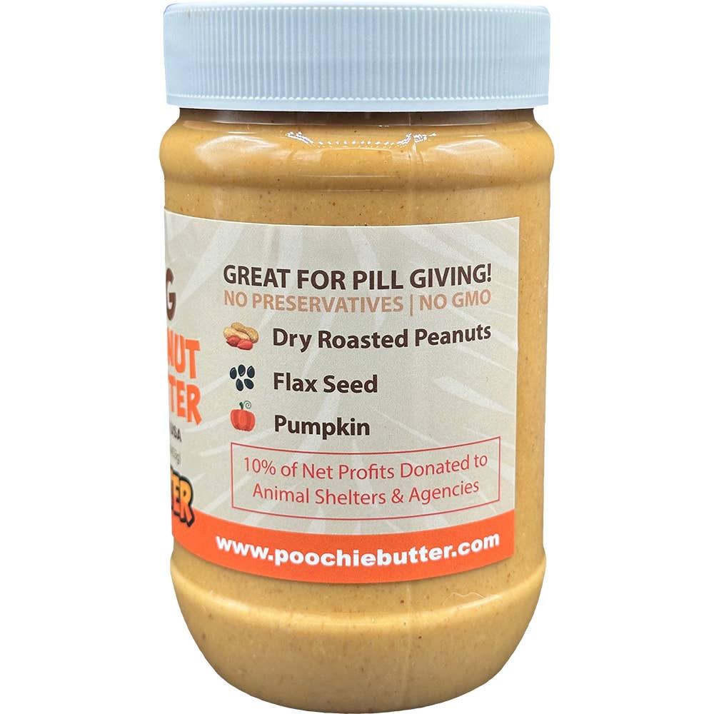 Poochie Butter - Wholesale Pet Treats - Dog - Dog Pumpkin Peanut Butter Jar 16oz1