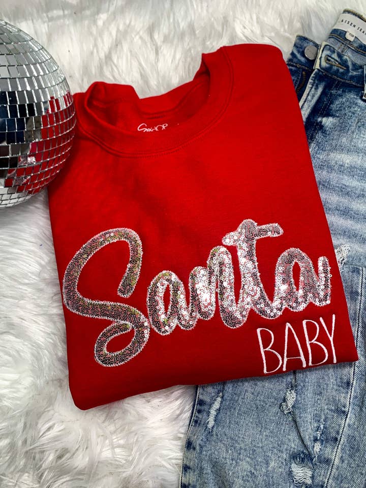 Shop Southern Belle - Wholesale Sweatshirt - Baby - Santa Baby Sweatshirt0
