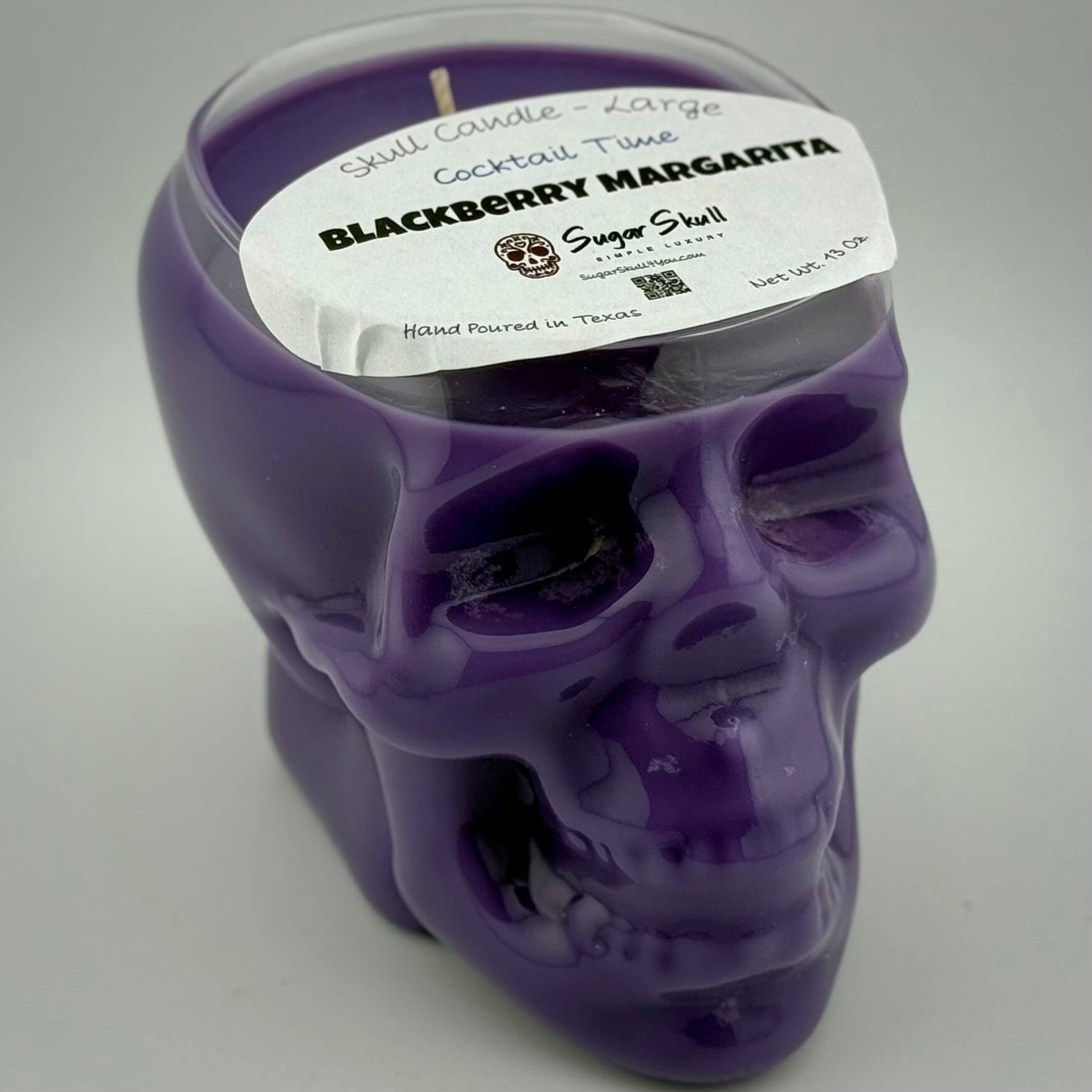 Sugar Skull, LLC - Wholesale Jar/Filled Candle - Cocktail Time Skull Candles1